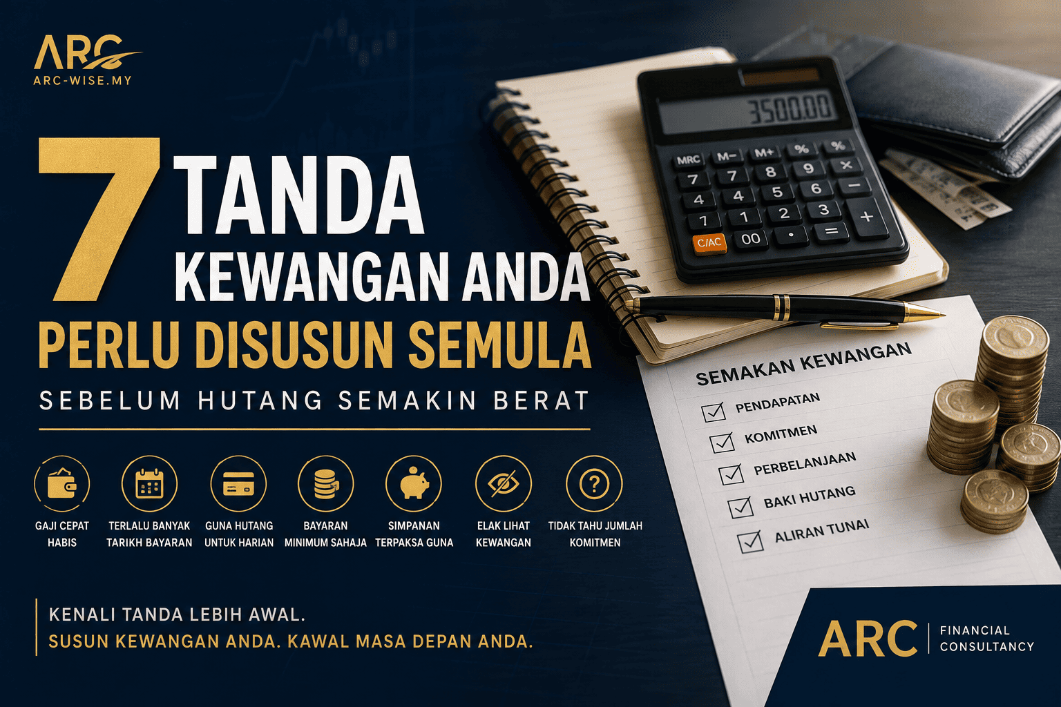 7 tanda kewangan perlu disusun semula sebelum hutang semakin berat